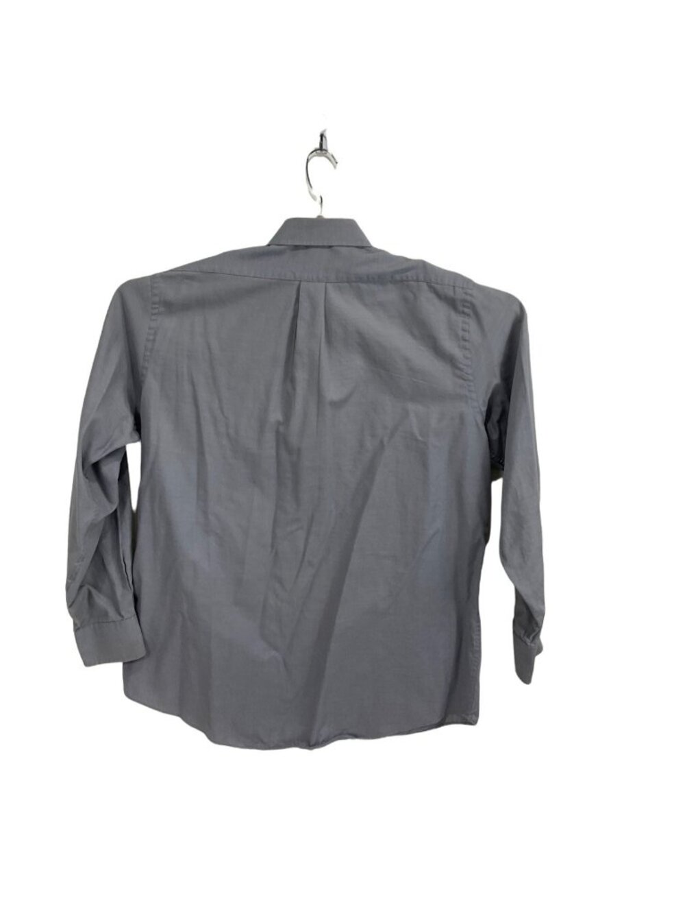 Chaps 16 1/2  34/35 Grey Cotton Blend Long Sleeve Dress Shirt  25c - Picture 2 of 9